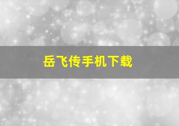 岳飞传手机下载