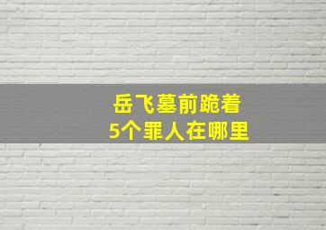 岳飞墓前跪着5个罪人在哪里