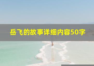 岳飞的故事详细内容50字