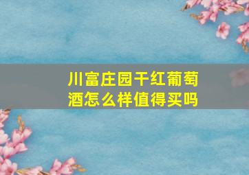 川富庄园干红葡萄酒怎么样值得买吗