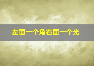 左面一个角右面一个光