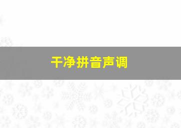 干净拼音声调