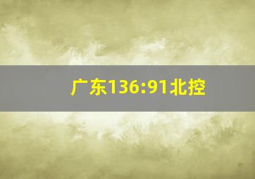 广东136:91北控