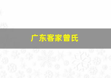 广东客家曾氏