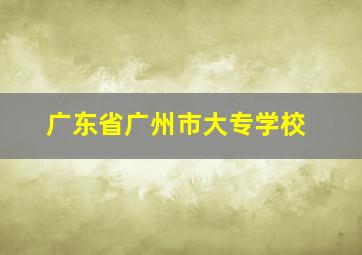 广东省广州市大专学校