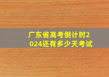 广东省高考倒计时2024还有多少天考试