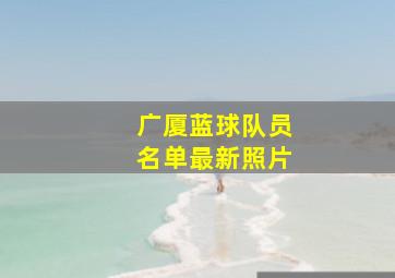 广厦蓝球队员名单最新照片