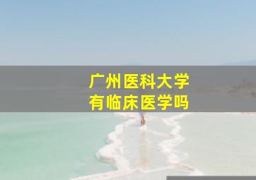 广州医科大学有临床医学吗