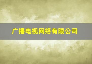 广播电视网络有限公司