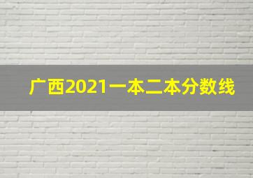 广西2021一本二本分数线