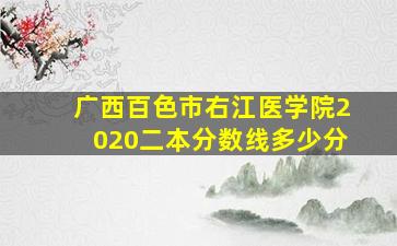 广西百色市右江医学院2020二本分数线多少分