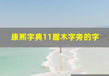 康熙字典11画木字旁的字