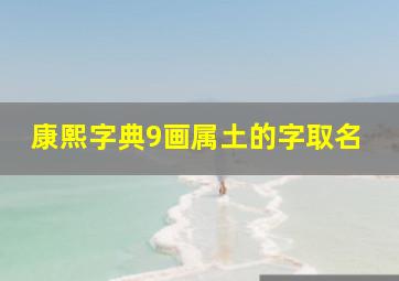 康熙字典9画属土的字取名