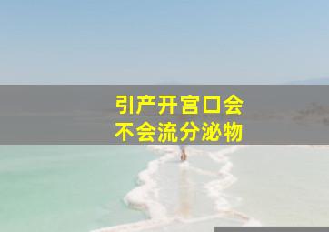 引产开宫口会不会流分泌物