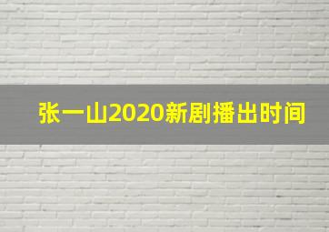 张一山2020新剧播出时间