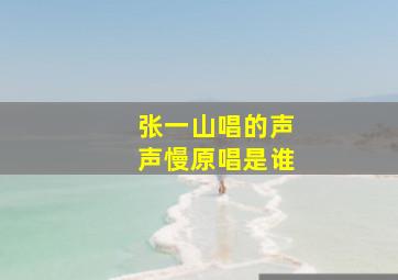 张一山唱的声声慢原唱是谁