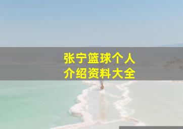 张宁篮球个人介绍资料大全