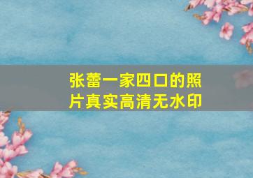 张蕾一家四口的照片真实高清无水印