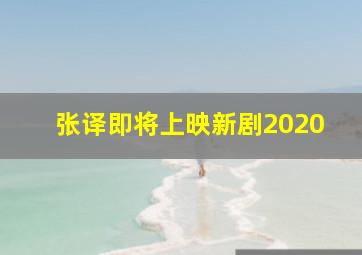 张译即将上映新剧2020