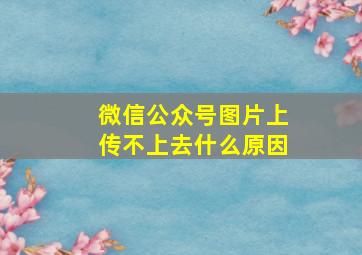 微信公众号图片上传不上去什么原因