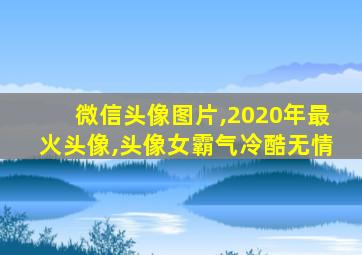 微信头像图片,2020年最火头像,头像女霸气冷酷无情