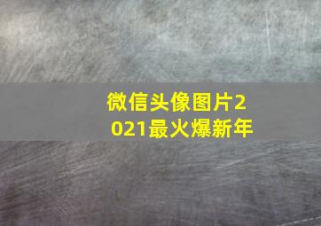 微信头像图片2021最火爆新年