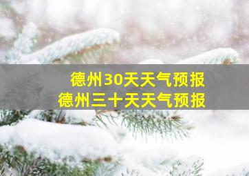 德州30天天气预报德州三十天天气预报