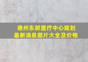 德州东部医疗中心规划最新消息图片大全及价格