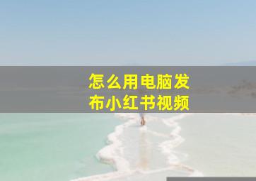 怎么用电脑发布小红书视频