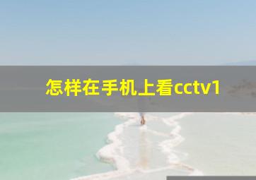 怎样在手机上看cctv1