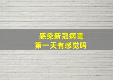 感染新冠病毒第一天有感觉吗