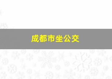 成都市坐公交