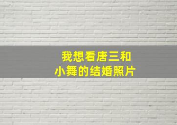 我想看唐三和小舞的结婚照片