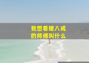 我想看猪八戒的师傅叫什么