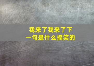 我来了我来了下一句是什么搞笑的