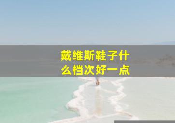 戴维斯鞋子什么档次好一点