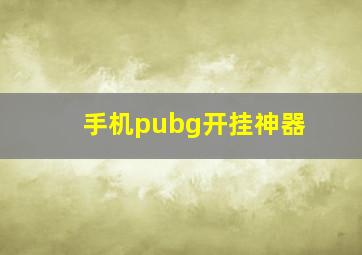 手机pubg开挂神器