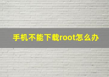 手机不能下载root怎么办