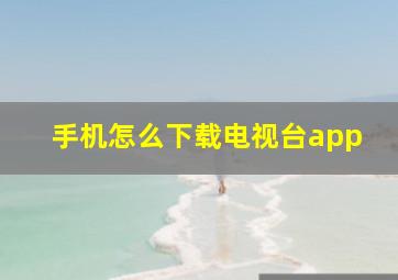 手机怎么下载电视台app