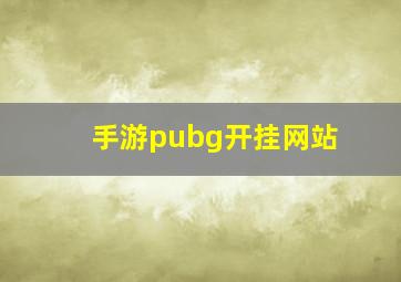 手游pubg开挂网站