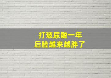 打玻尿酸一年后脸越来越胖了