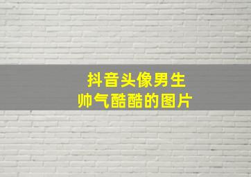 抖音头像男生帅气酷酷的图片