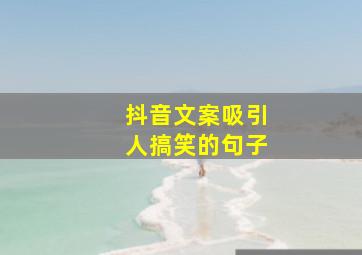 抖音文案吸引人搞笑的句子