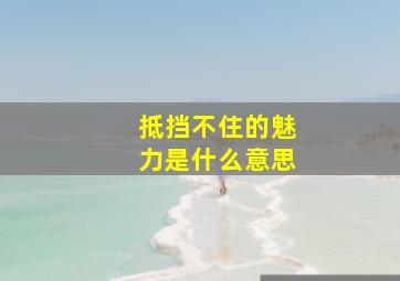 抵挡不住的魅力是什么意思