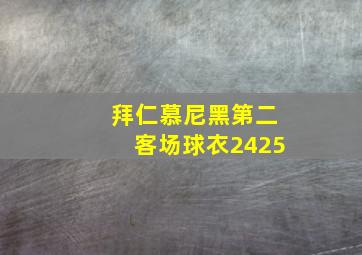 拜仁慕尼黑第二客场球衣2425