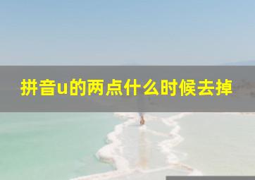 拼音u的两点什么时候去掉