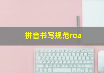 拼音书写规范roa