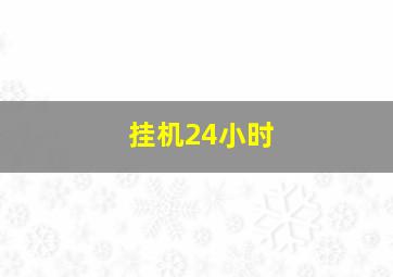 挂机24小时