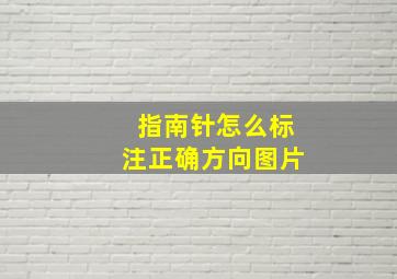 指南针怎么标注正确方向图片