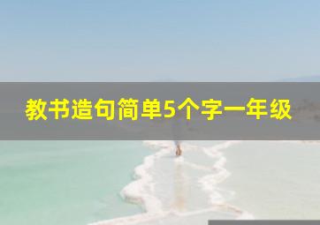 教书造句简单5个字一年级